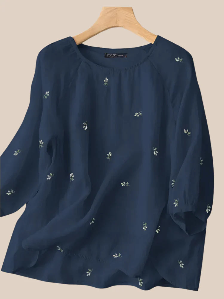 Milo Embroidered Boho Blouse