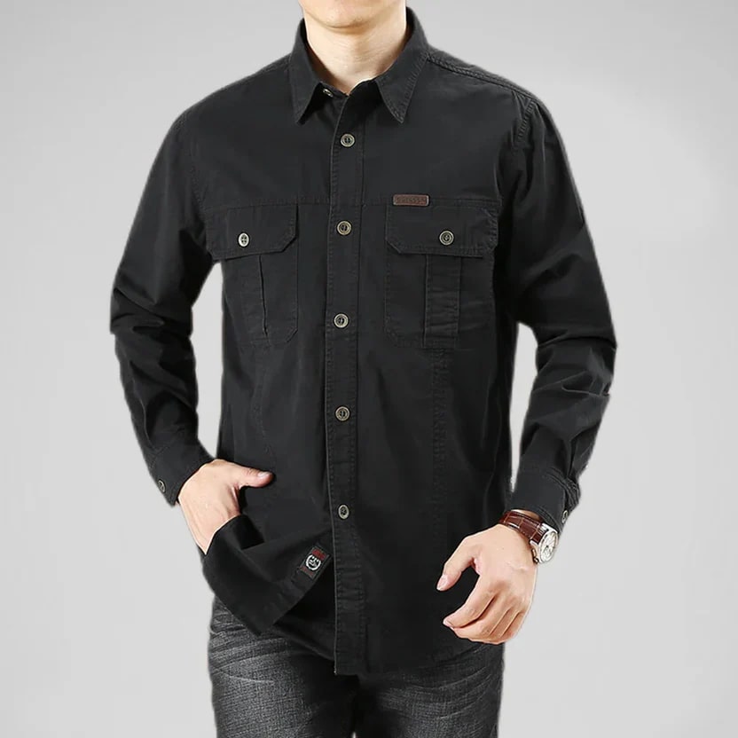 Ramiro Men’s Long Sleeve Shirt – Durable Cotton Shirt