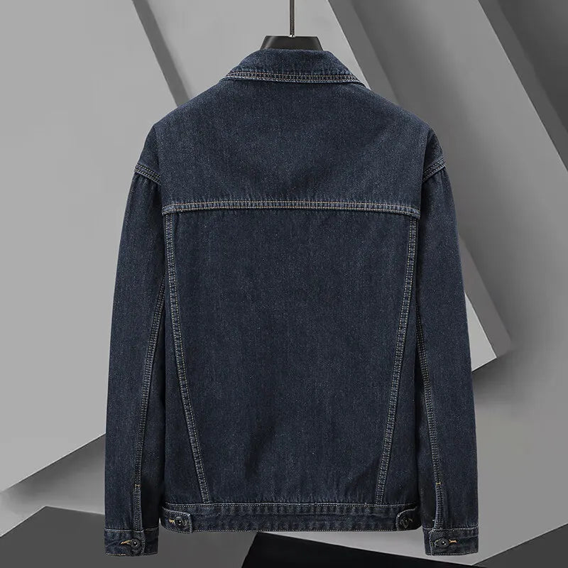 Theo Dark Wash Cargo Denim Jacket