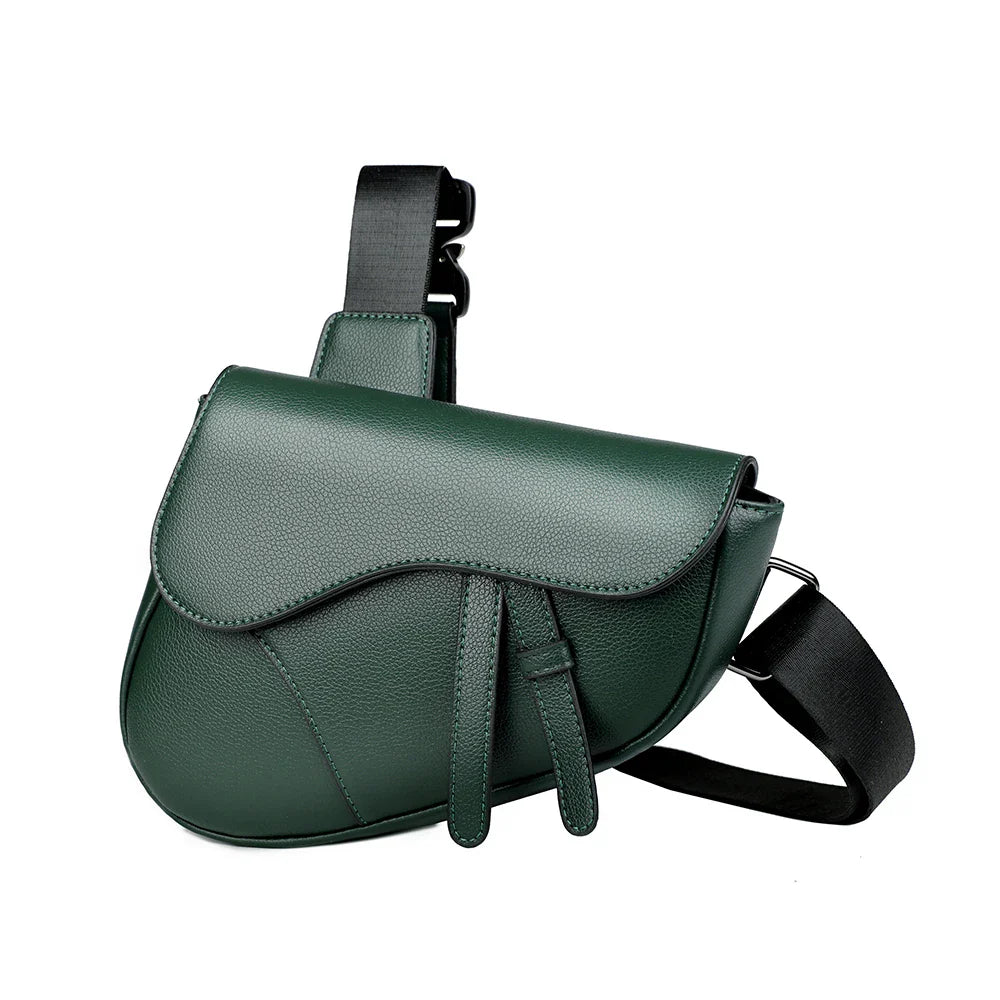 Ashby Saddle Crossbody Bag – Eco Leather Design with Adjustable Strap
