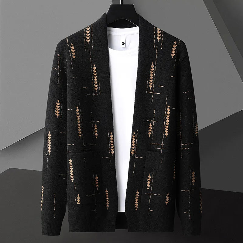 Rio Men’s Knit Cardigan – Open-Front Design with Relaxed Fit