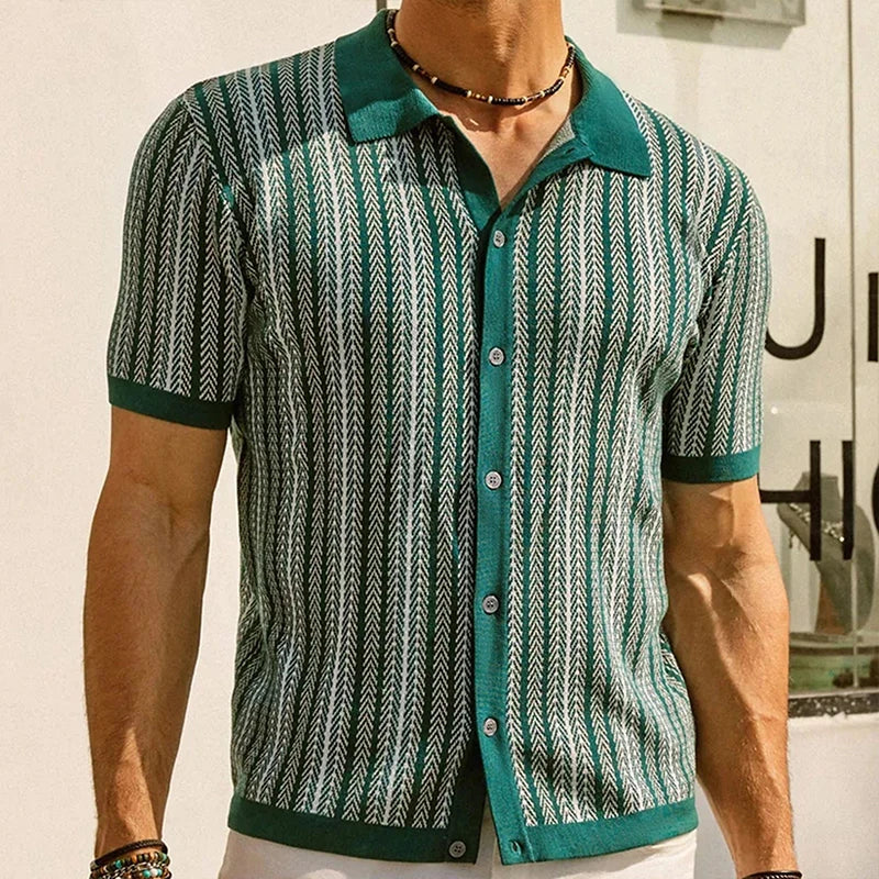 Luca Horizon Shirt – Lightweight Abstract Shirt for Summer-Ready Layering