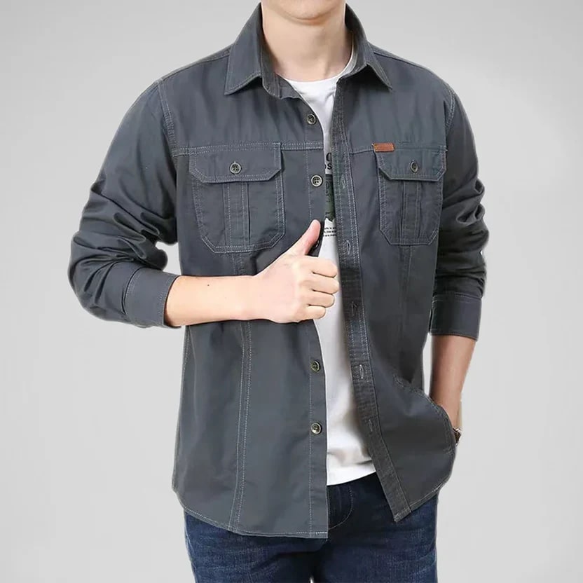Ramiro Men’s Long Sleeve Shirt – Durable Cotton Shirt