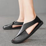 Luca Calfskin Crossover Sandal – Elevated Leather Sandals for Effortless Summer Wear