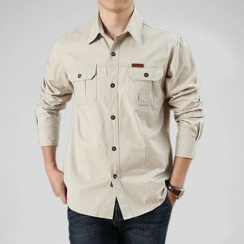 Ramiro Men’s Long Sleeve Shirt – Durable Cotton Shirt