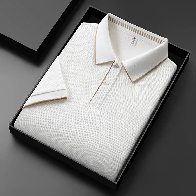 Valente Performance Knit Polo – Breathable Stretch Smart-Casual Shirt