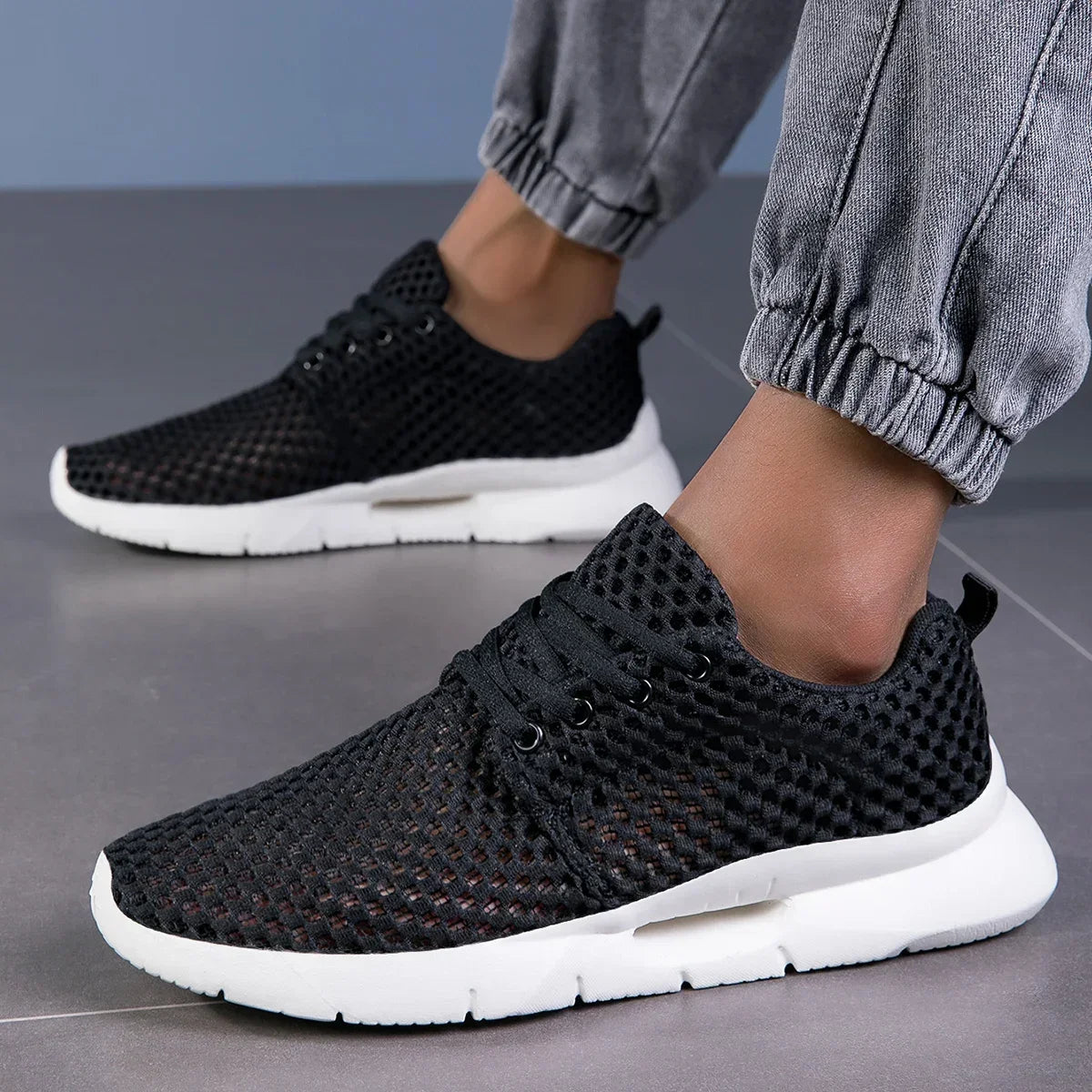 Logan Mesh Trainers – Lightweight Performance Sneakers for All-Day Breathability