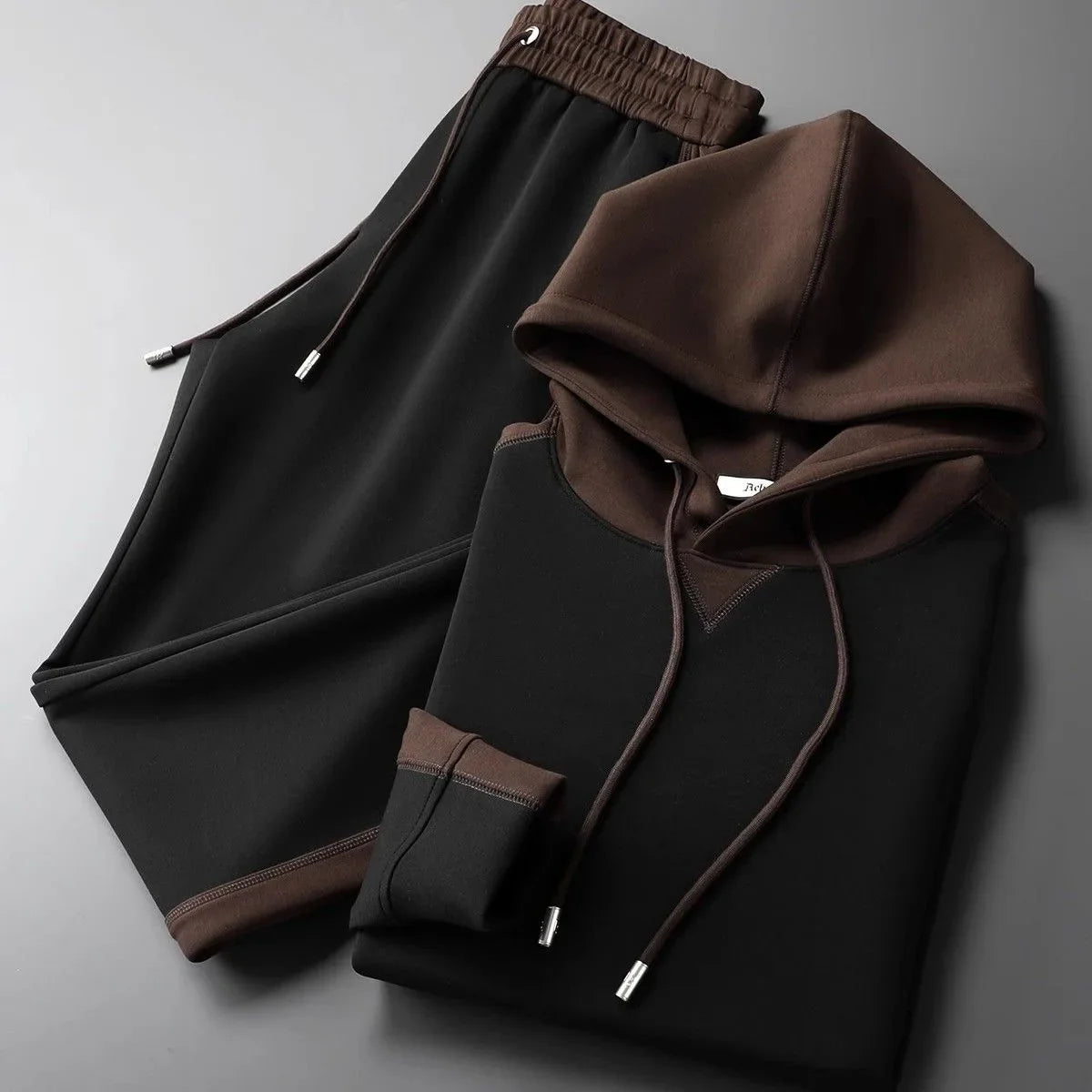 Langston Men’s Tracksuit – Two-Tone Sweat Suit with Adjustable Waist