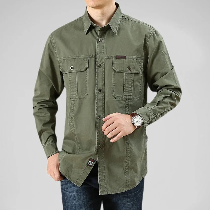 Ramiro Men’s Long Sleeve Shirt – Durable Cotton Shirt