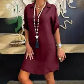 Sophia Midi Dress - Effortless Elegance in a Flowing Silhouette
