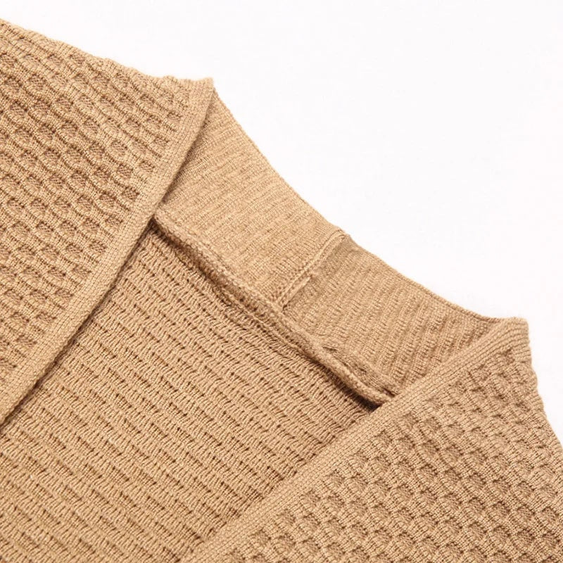 Inigo Men’s Jacquard Knit Cardigan – Soft Touch Embossed Cotton Cardigan