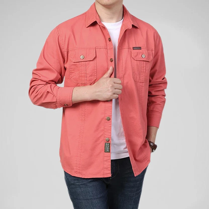 Ramiro Men’s Long Sleeve Shirt – Durable Cotton Shirt