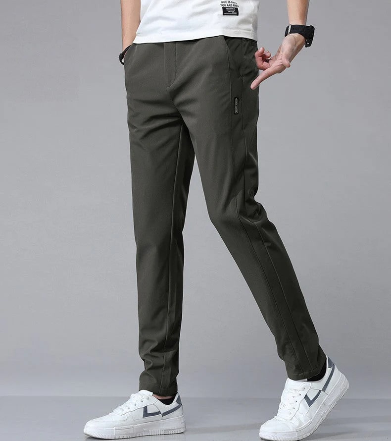 Marco Men’s Stretch Tapered Pants – Four-Way Stretch Fabric Pants