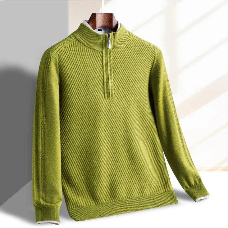Sven Men’s Quarter-Zip Sweater – Lightweight Soft Knit Pullover