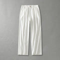 Mateo Linen Pants – Men’s Mid Rise Trousers with Partial Elastic Waistband