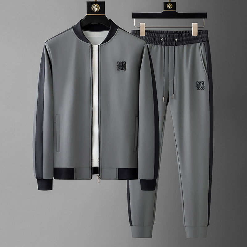 Damon Premium Tracksuit – Men’s Clean-Cut Zip Tracksuit with High-Stretch Comfort