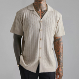 Harbor Men's Casual Shirt - Relaxed Fit Short Sleeve Button-Up with Premium Cotton