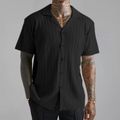 Harbor Men's Casual Shirt - Relaxed Fit Short Sleeve Button-Up with Premium Cotton