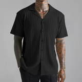 Harbor Men's Casual Shirt - Relaxed Fit Short Sleeve Button-Up with Premium Cotton