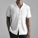 Harbor Men's Casual Shirt - Relaxed Fit Short Sleeve Button-Up with Premium Cotton
