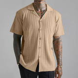 Harbor Men's Casual Shirt - Relaxed Fit Short Sleeve Button-Up with Premium Cotton