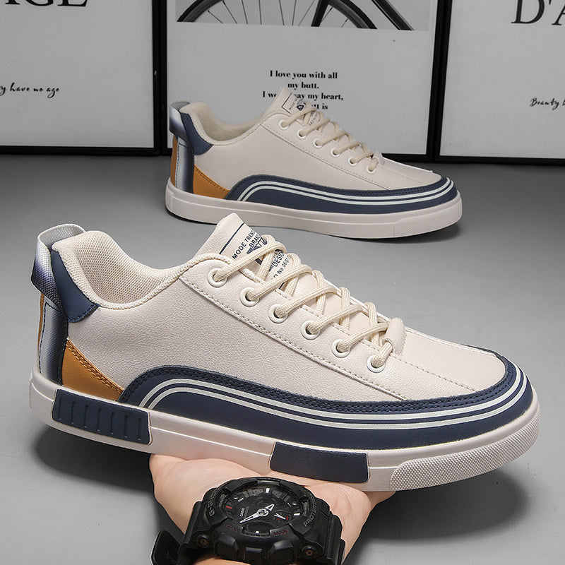 Altheo Men’s Leather Sneakers – Genuine Italian Leather Casual Shoes