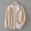 Ralph Mandarin-Collar Shirt – Lightweight Button-Up in Breathable Cotton Blend