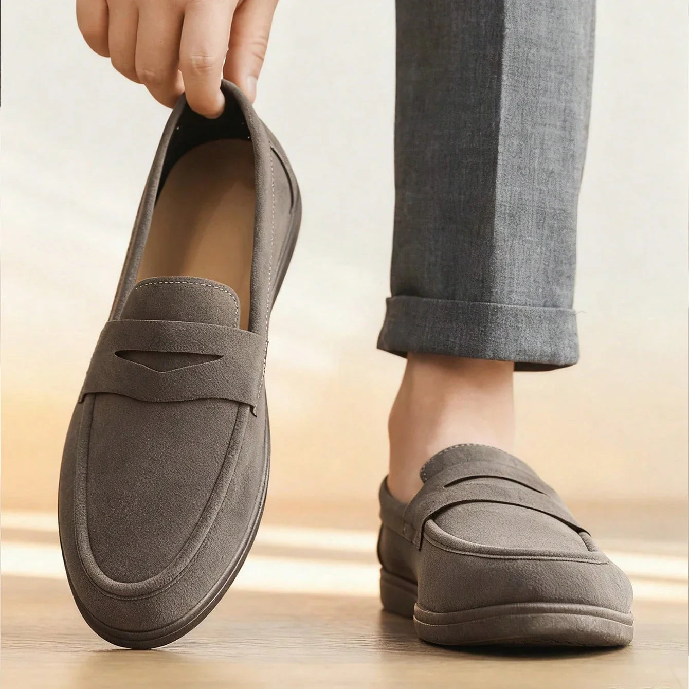 Edward Men’s Suede Loafers – Tailored Casual Shoes