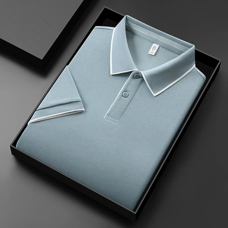 Valente Performance Knit Polo – Breathable Stretch Smart-Casual Shirt