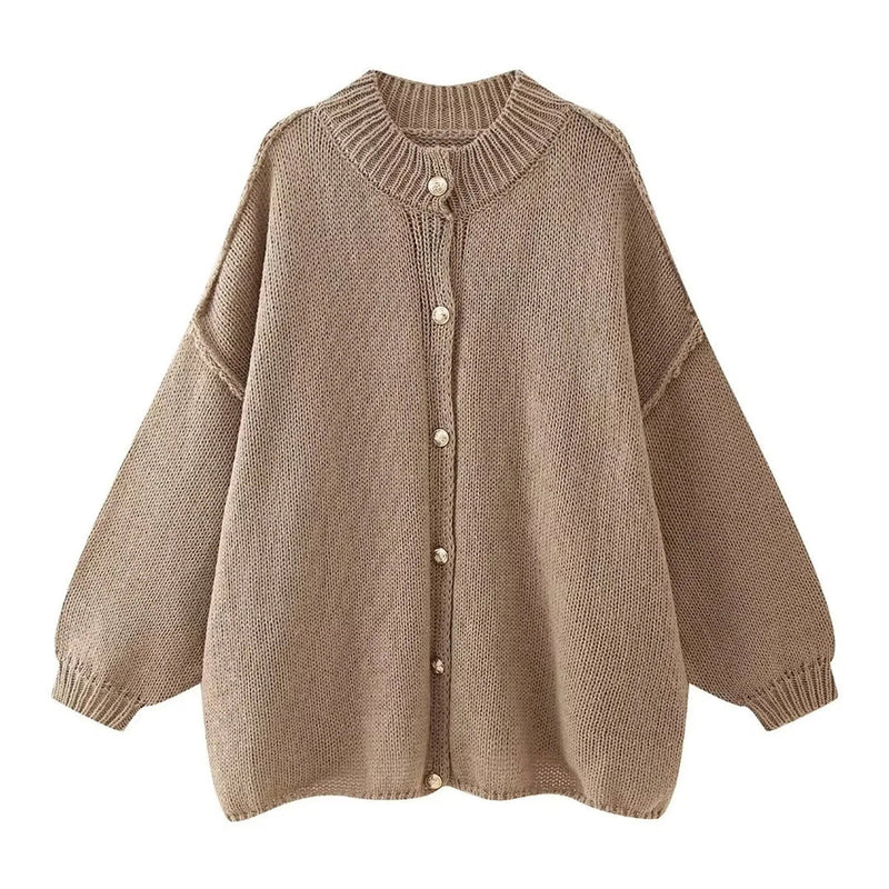 Xavier Chic Metal Button Cardigan