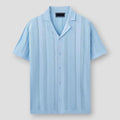 Talia Button-Up Textured Knit Shirt
