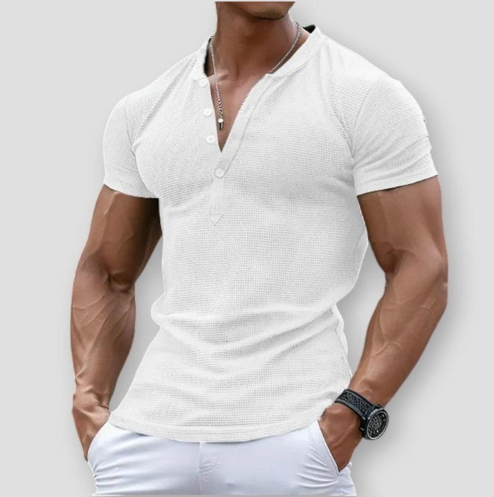 Damon Performance Tee – Sculpted Short Sleeve Shirt for Active Days