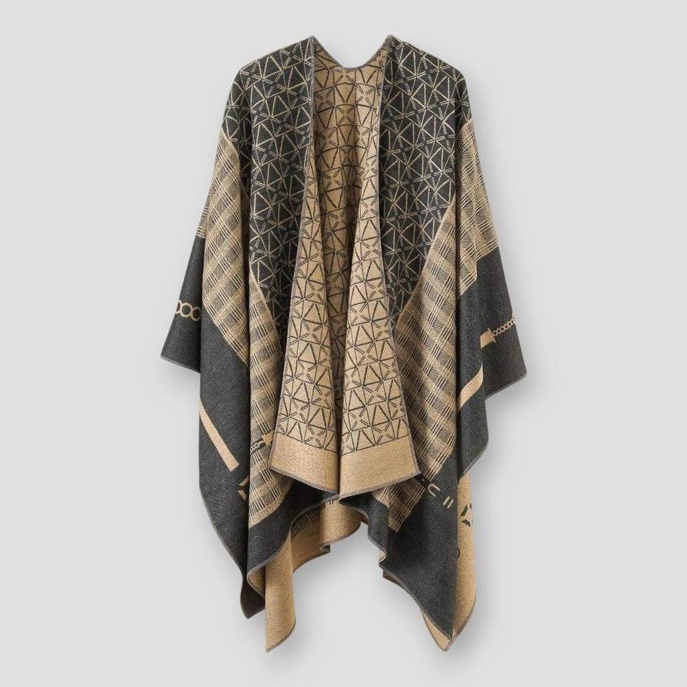 Madison Geo Patterned Poncho