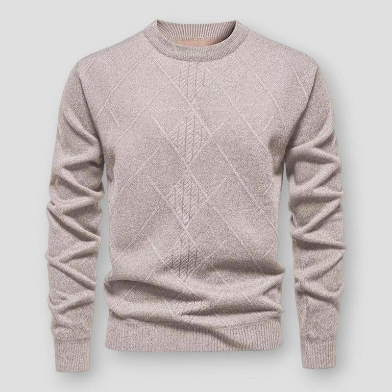 Julian Textured Ribbed Knit Sweater