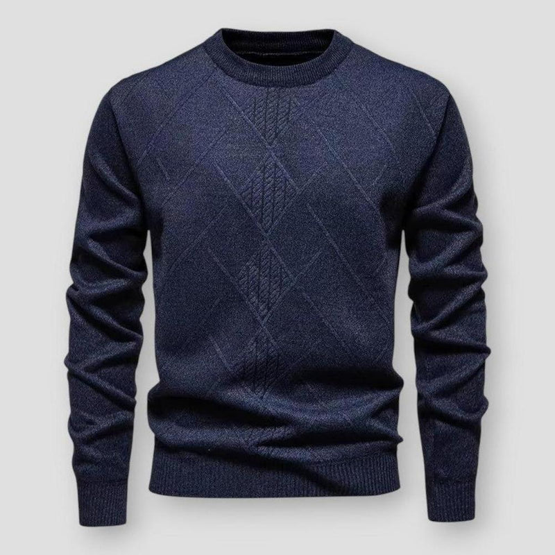 Julian Textured Ribbed Knit Sweater