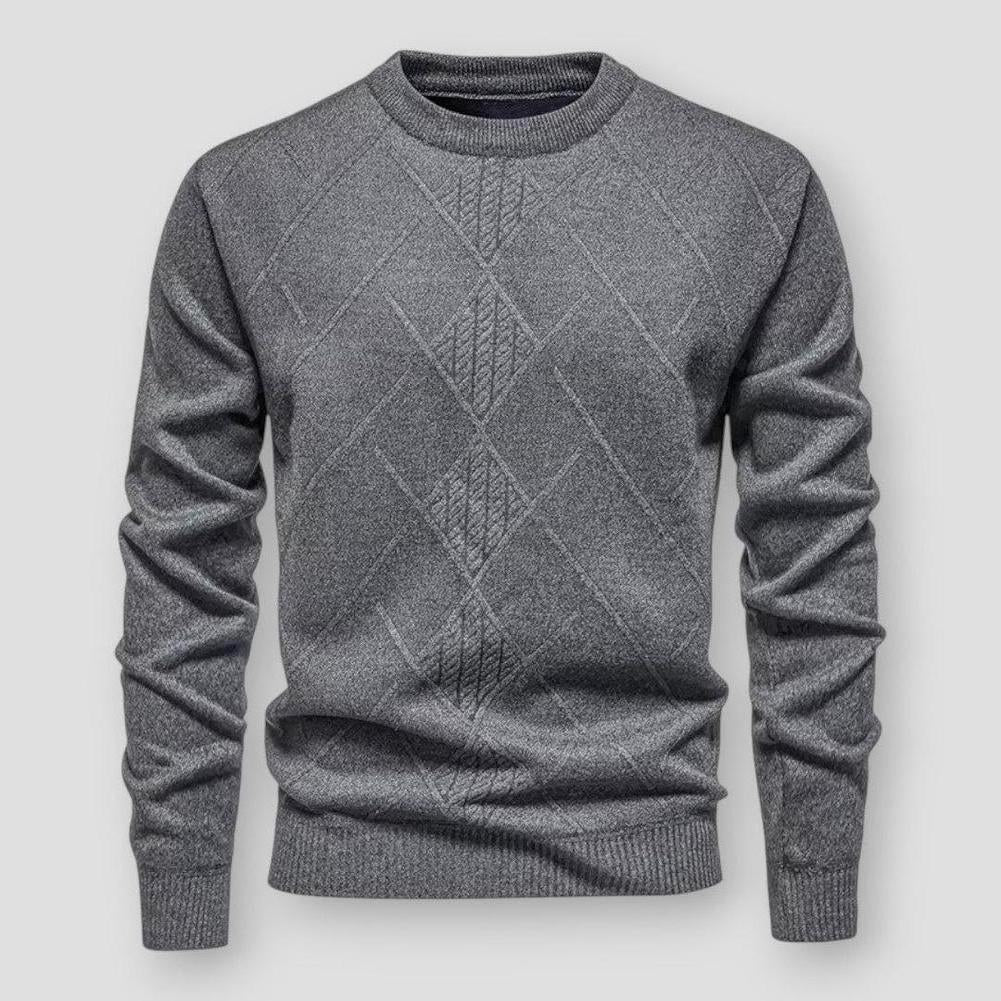 Julian Textured Ribbed Knit Sweater
