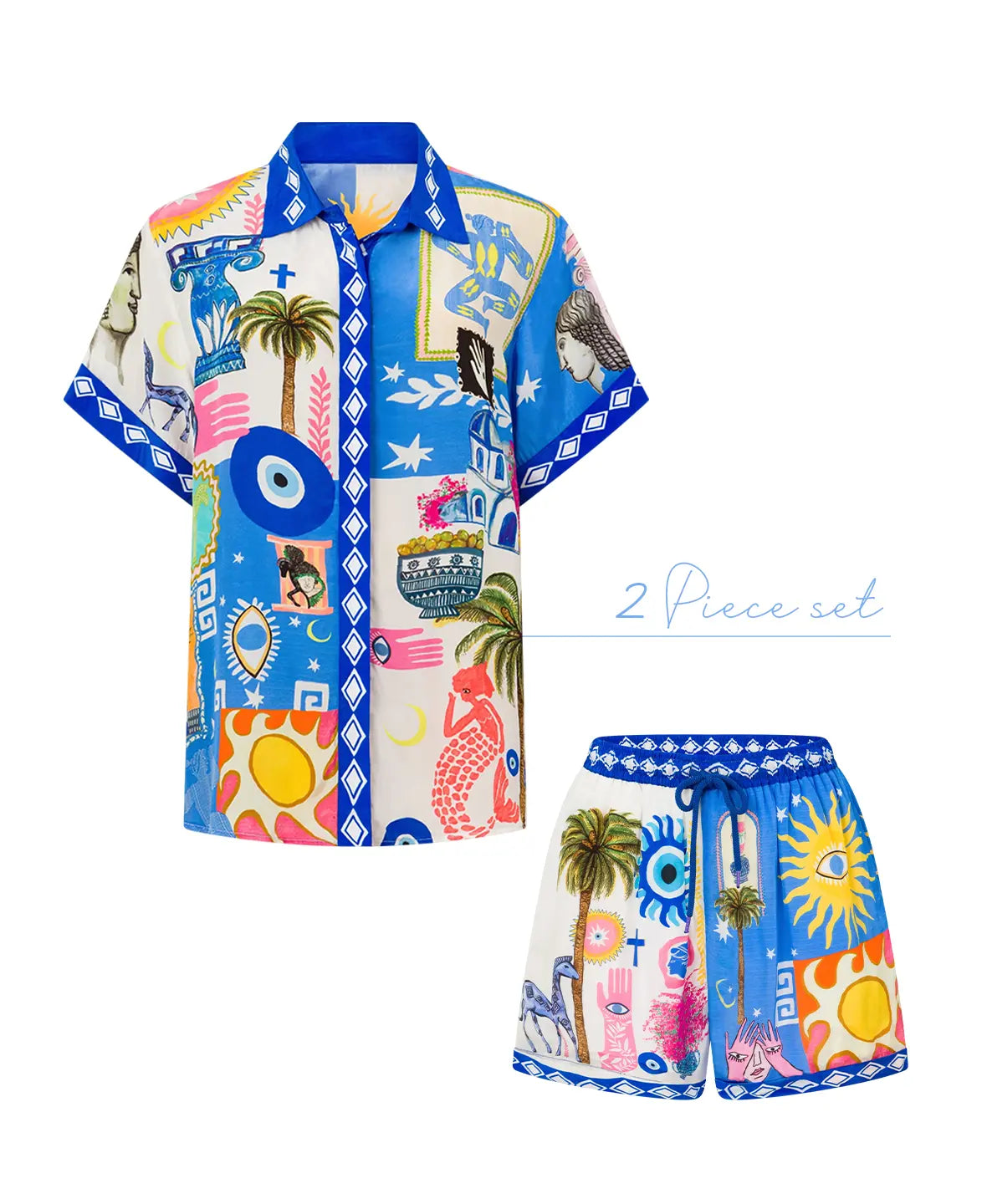 Santorini Lightweight Two Piece Set – Relaxed Fit for Effortless Summer Style 4