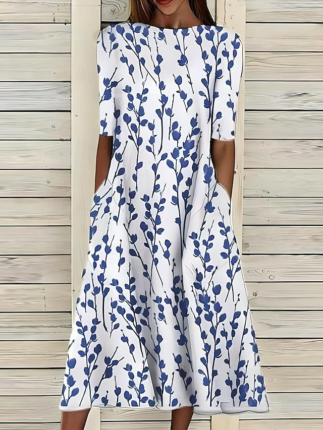 Savannah Floral Midi Dress – Lightweight & Breezy for Summer Outings 0