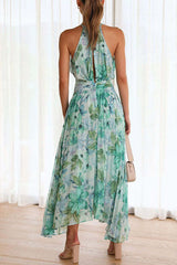 Savannah Floral Summer Dress – Lightweight Pleated Fabric with Cut-Out Neckline 4