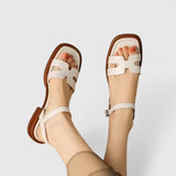 Savannah Leather Sandals for Women – Elegant Minimalist Design with Cushioned Footbed 1