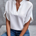 Savannah Long Sleeve Blouse – Soft Knit with Flattering Draped Fit 0