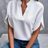 Savannah Long Sleeve Blouse – Soft Knit with Flattering Draped Fit 0