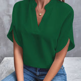 Savannah Long Sleeve Blouse – Soft Knit with Flattering Draped Fit 11