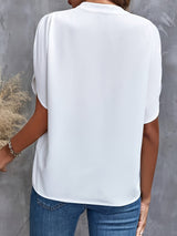 Savannah Long Sleeve Blouse – Soft Knit with Flattering Draped Fit 1