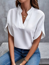 Savannah Long Sleeve Blouse – Soft Knit with Flattering Draped Fit 2