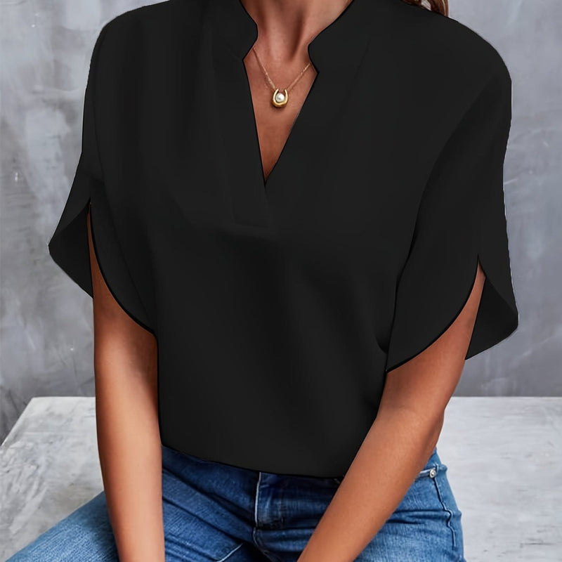Savannah Long Sleeve Blouse – Soft Knit with Flattering Draped Fit 3