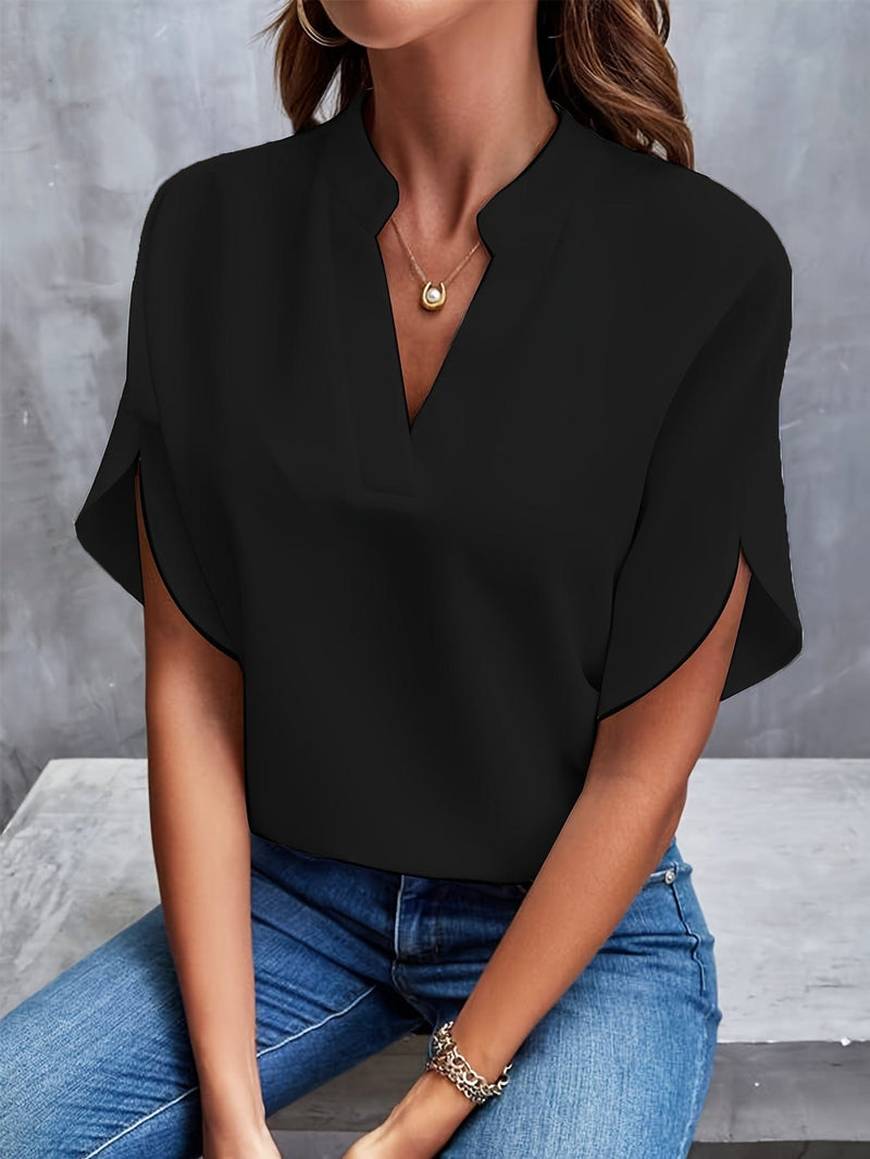 Savannah Long Sleeve Blouse – Soft Knit with Flattering Draped Fit 4