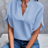 Savannah Long Sleeve Blouse – Soft Knit with Flattering Draped Fit 6