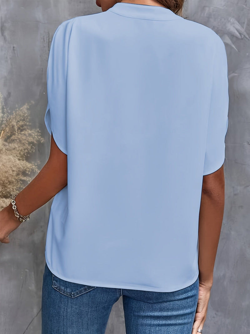 Savannah Long Sleeve Blouse – Soft Knit with Flattering Draped Fit 7
