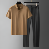 Savannah Modal Polo Set – Cool-Touch Fabric with Relaxed Fit Pants 1